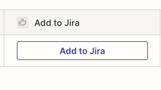 Screenshot of Jira button