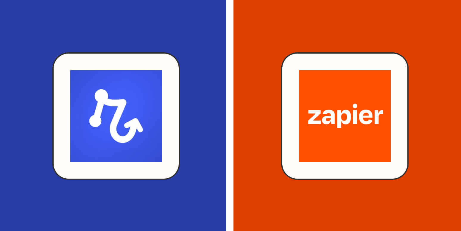 Hero image with the logos of Relay.app and Zapier