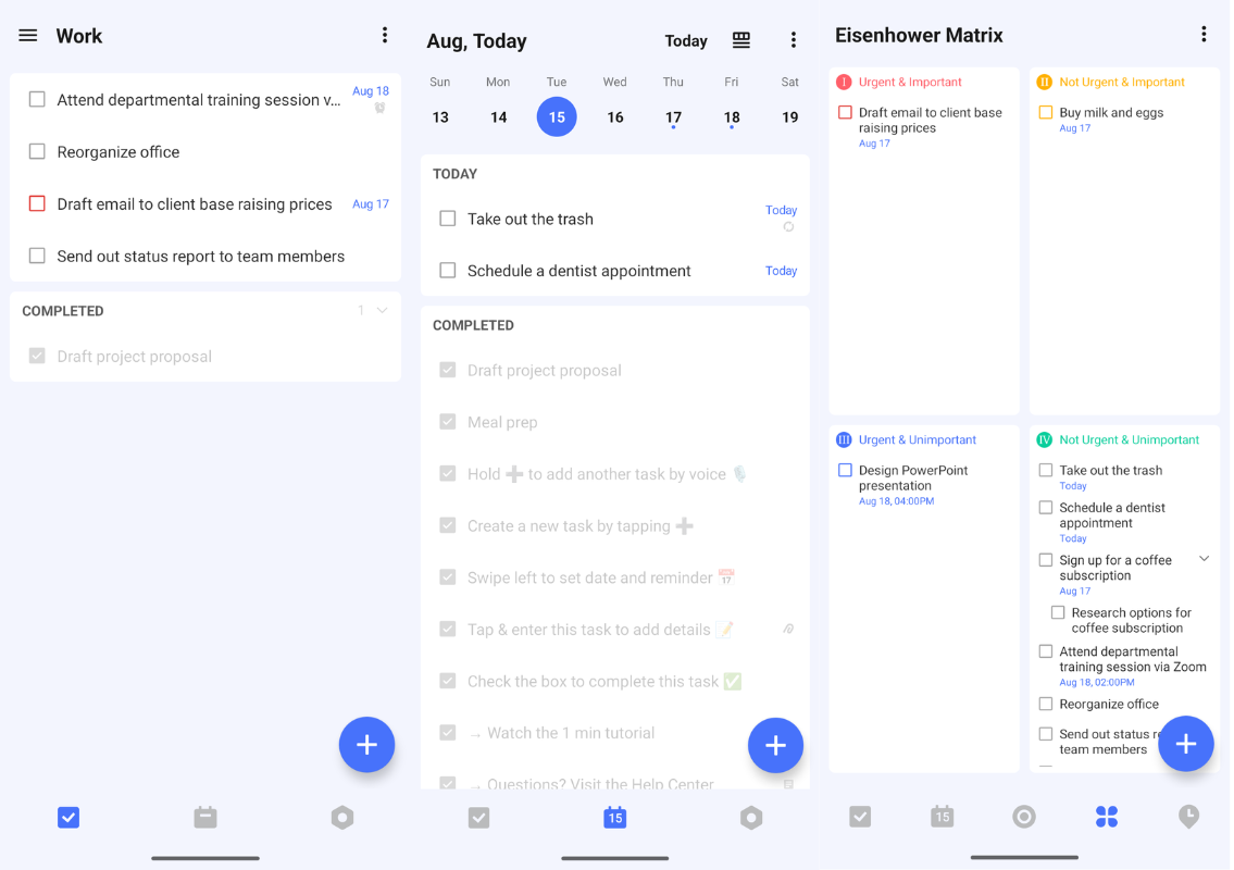TickTick, our pick for the best Android to-do list app for productivity geeks