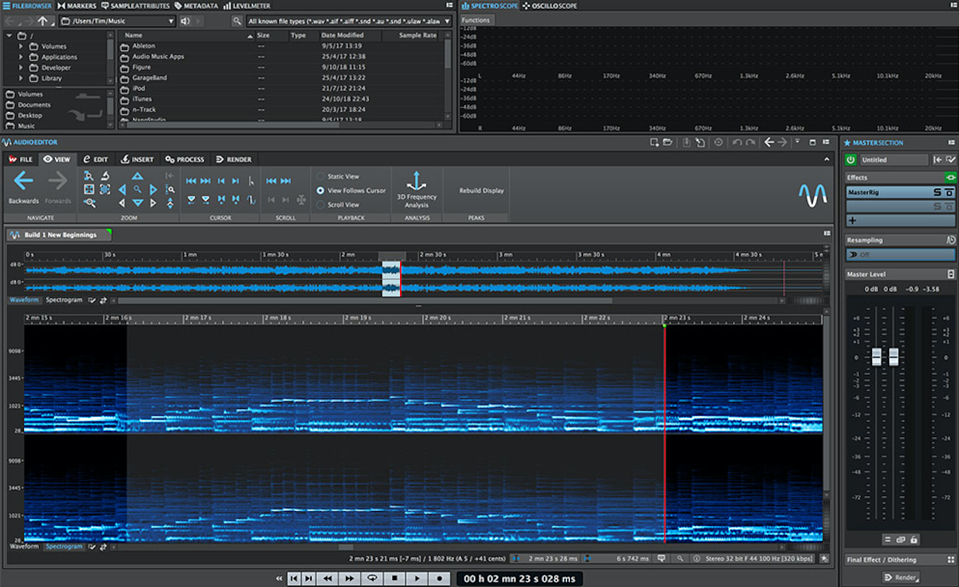 WaveLab Elements interface