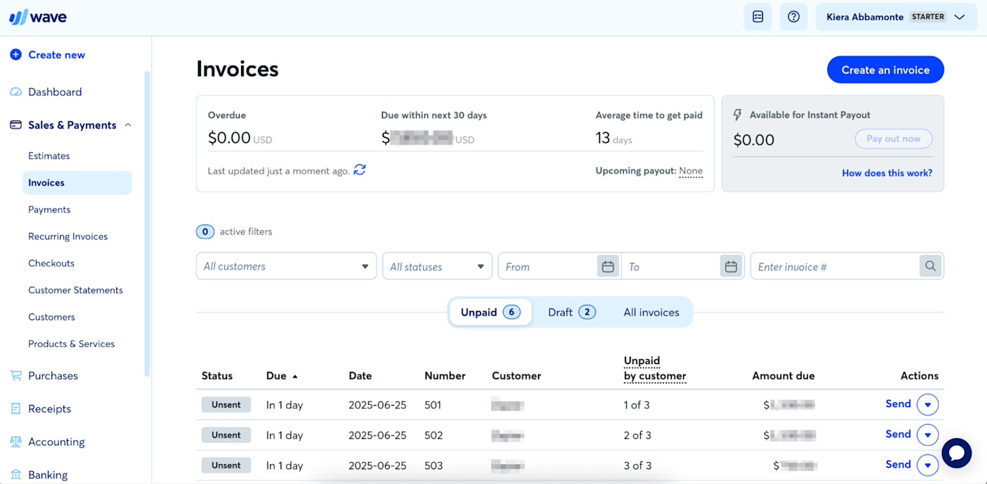 Wave our pick for the best free invoice software for growing businesses