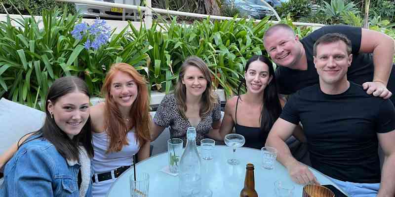 The six members of the Eloquent team sitting together at a table. automation-to-share-leads-with-clients-00-eloquent-team