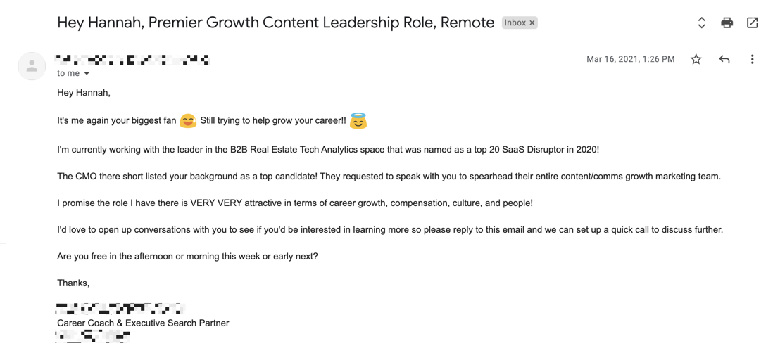 Recruiter Email Template To Client
