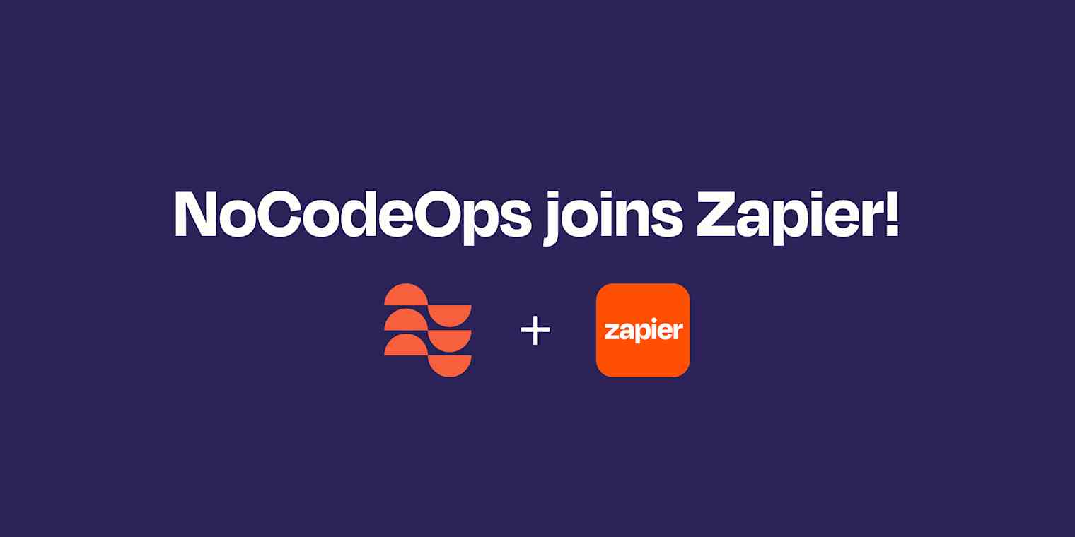 Header image for NoCodeOps joining Zapier