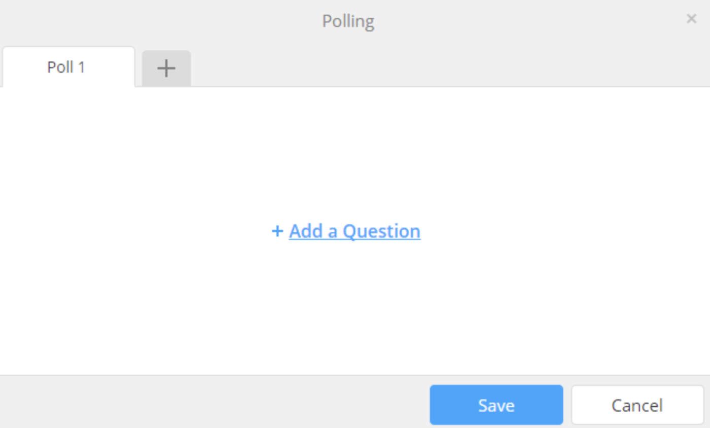 creating a poll in Zoom