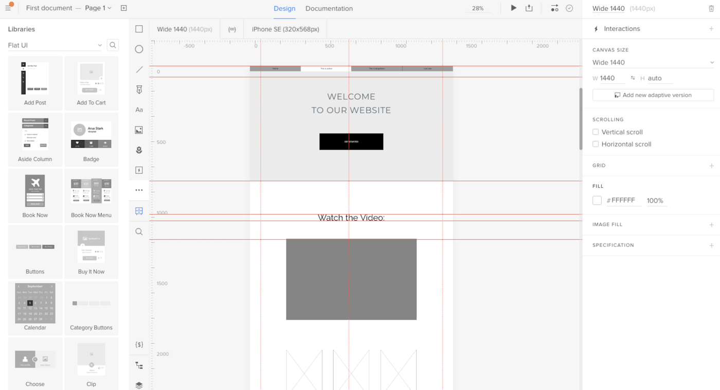 UXPin, our pick for the best wireframe tool for handing off design documentation to developers