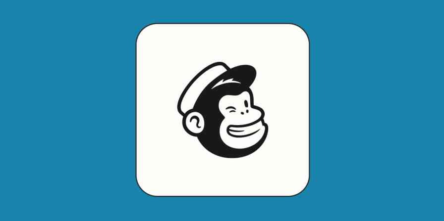 Hero image with the Mailchimp logo