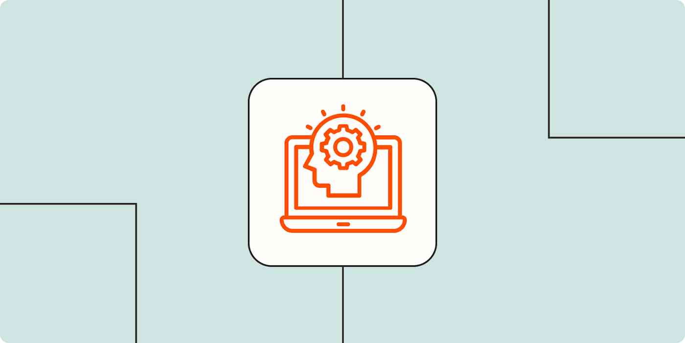 Hero image with an icon representing an AI agent