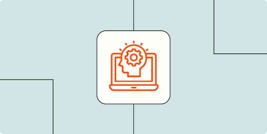 Hero image with an icon representing an AI agent