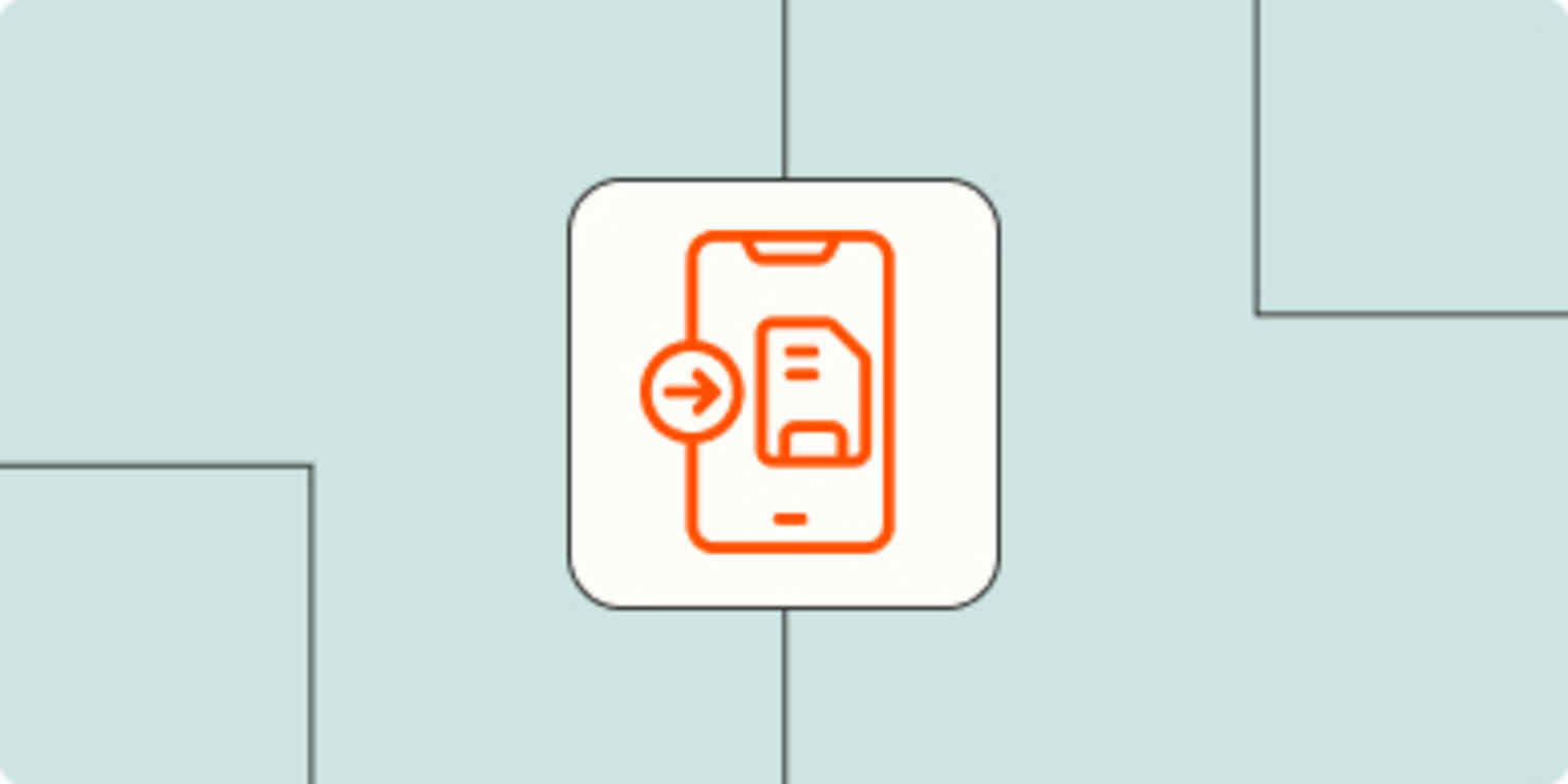 Hero image with a logo representing mobile storage