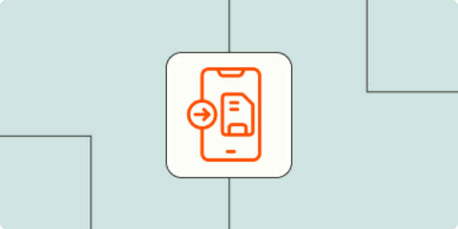 Hero image with a logo representing mobile storage