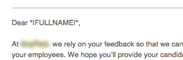 email personalization fail