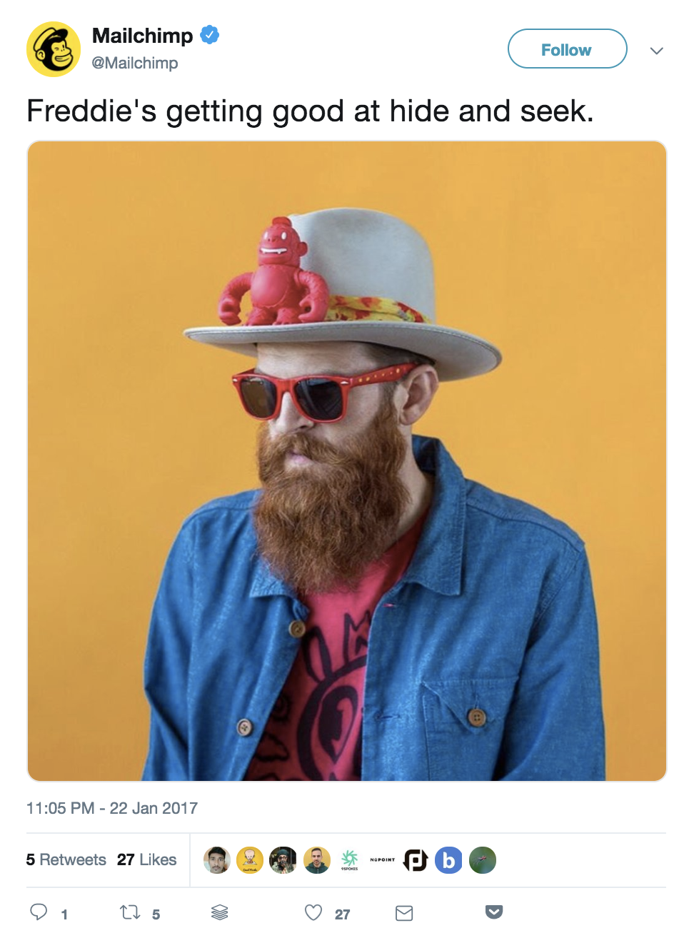 MailChimp image tweet