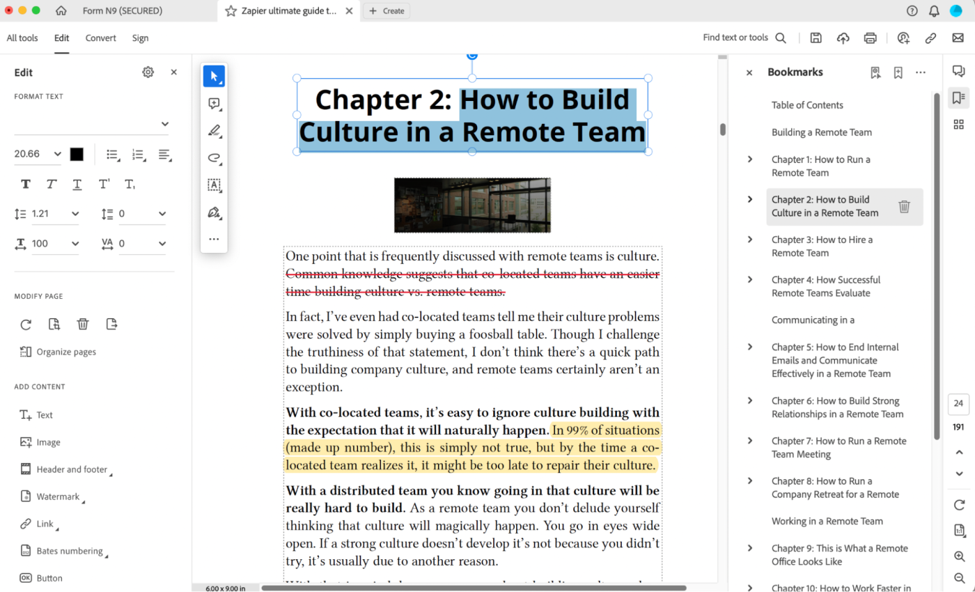 Adobe Acrobat, our pick for the best PDF editor app with a comprehensive set of annotation and editing tools.
