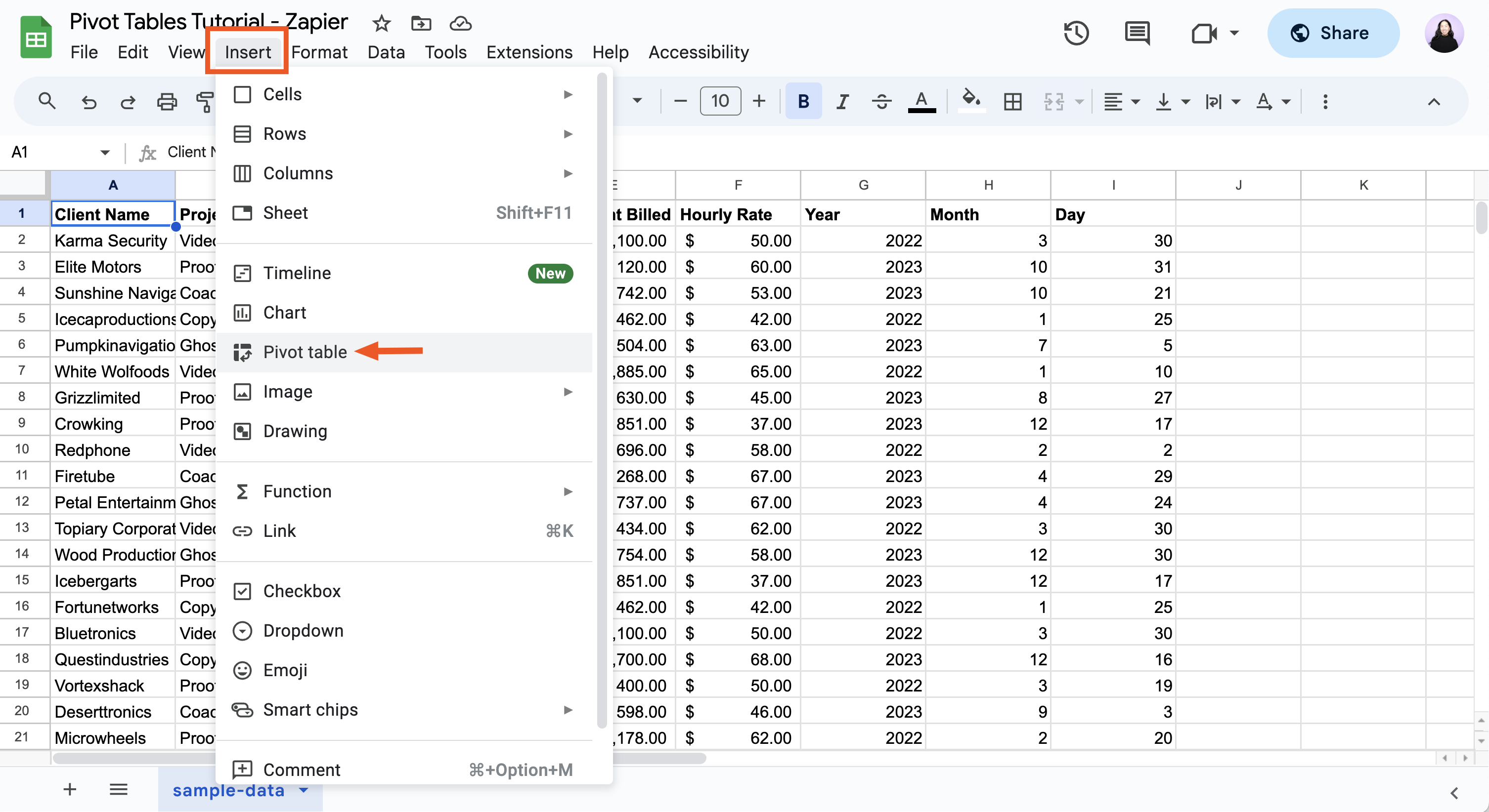 How To Use Pivot Tables In Google Sheets Zapier