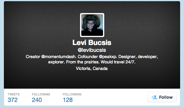 Levi Bucsis, creator of the Momentum app