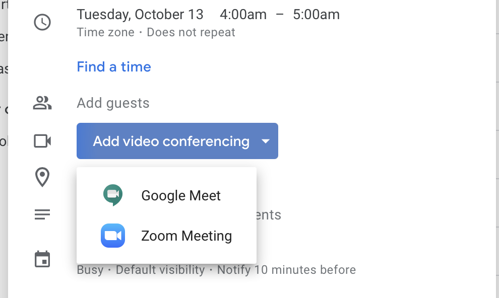 How To Add Zoom To Google Calendar (+ Make It The Default)