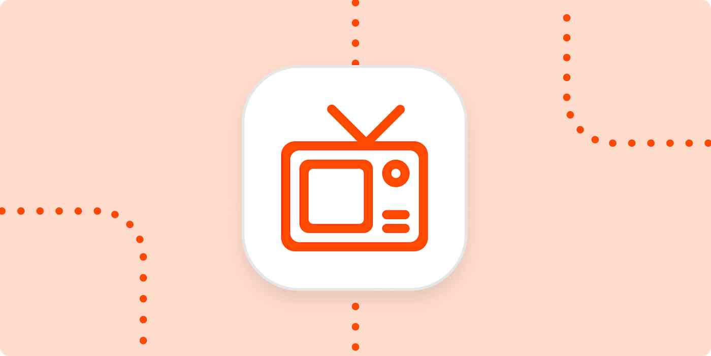 Hero image with an icon of a television