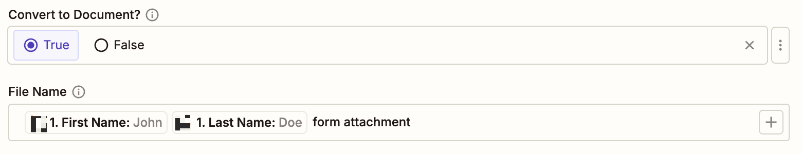 Screenshot of naming system
