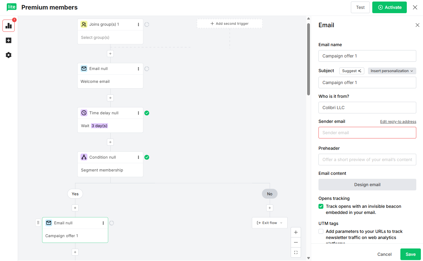 MailerLite automations