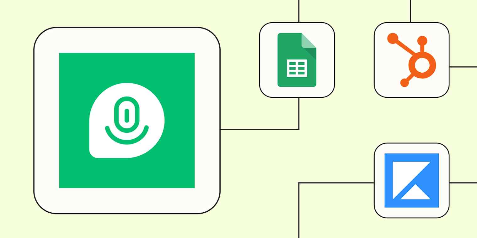 The Demio logo connected to logos for Google Sheets, HubSpot, and Kajabi against a lime green background.