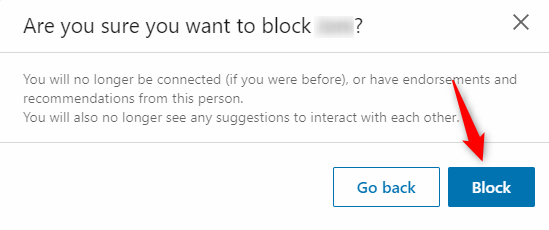 Confirm block