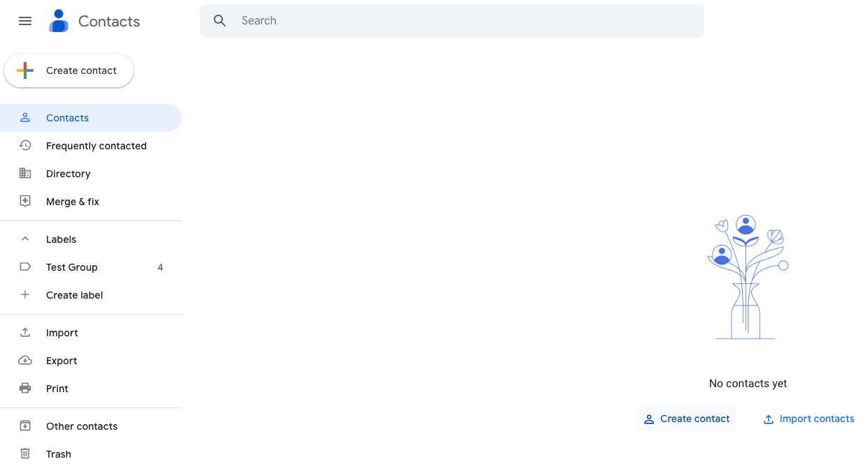 How to create or import contacts in Google Contacts.
