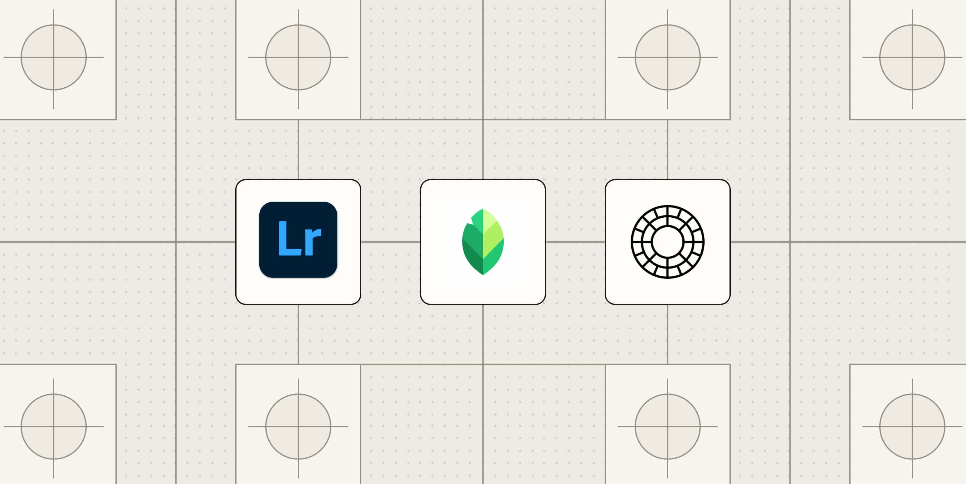 A hero image with the logos of the best photo editing apps for iPhone and Android