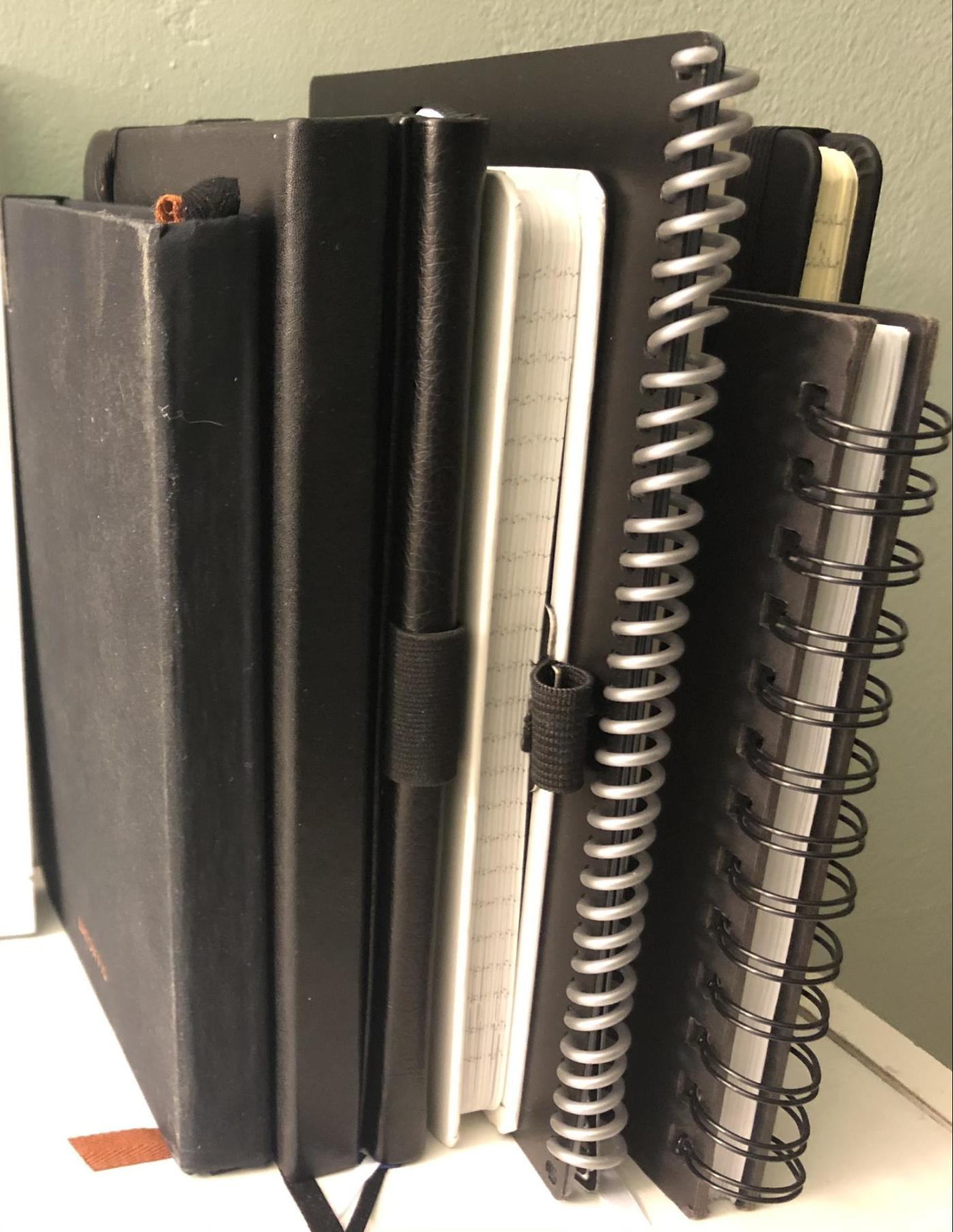 A stack of journals