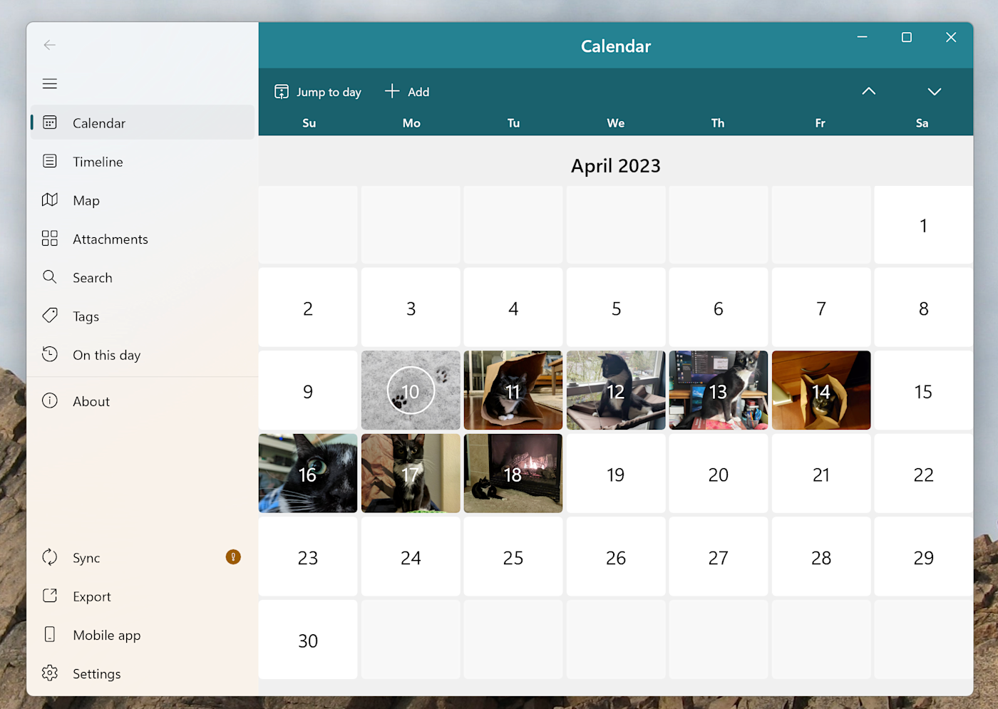 Diarium, our pick for the best cross-platform journal app