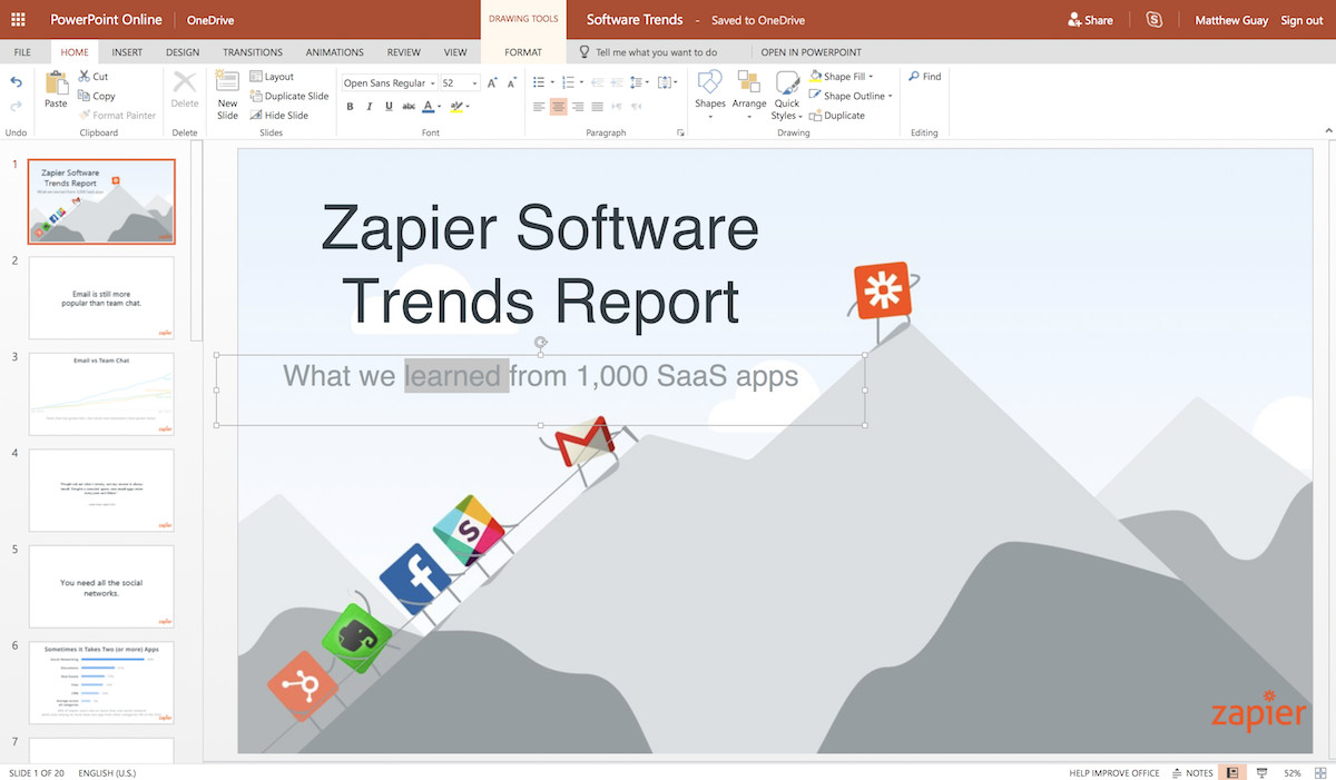 office 365 for mac, powerpoint, can
