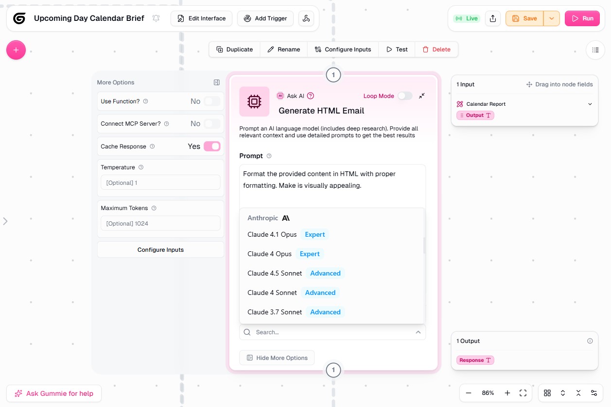 The Gumloop interface