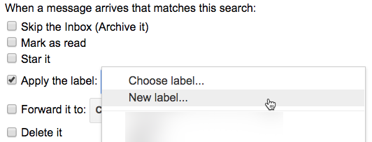 Create label in Gmail