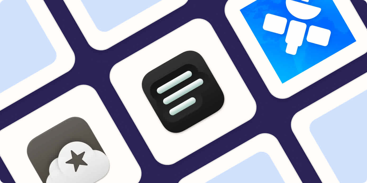 Hero image of logos for the best RSS readers for Mac