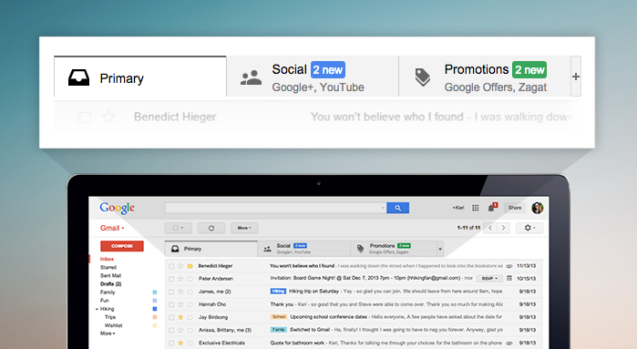 The secret to shuffling around emails in Gmail