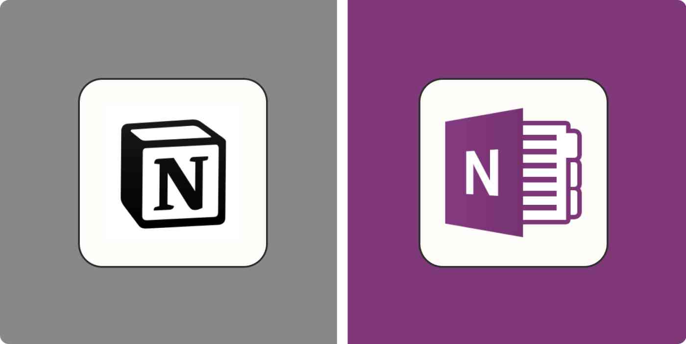 Hero image with the Notion and OneNote logos