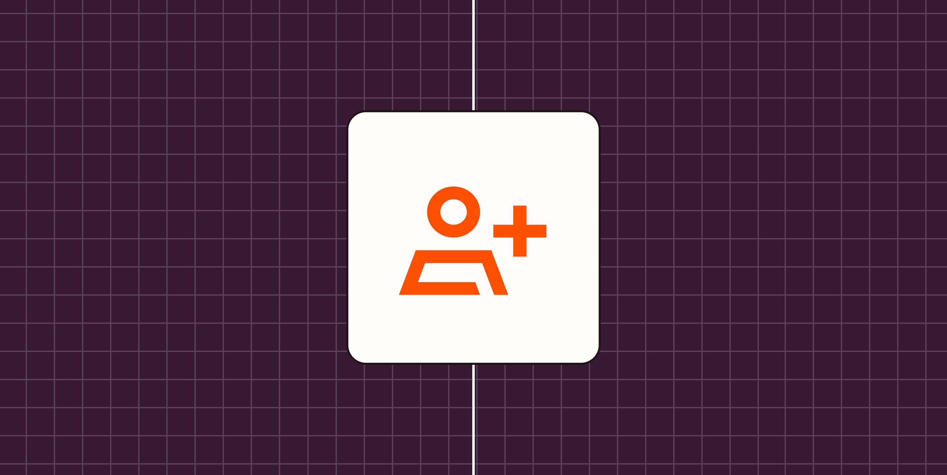 Hero image with an icon representing a sale or a lead