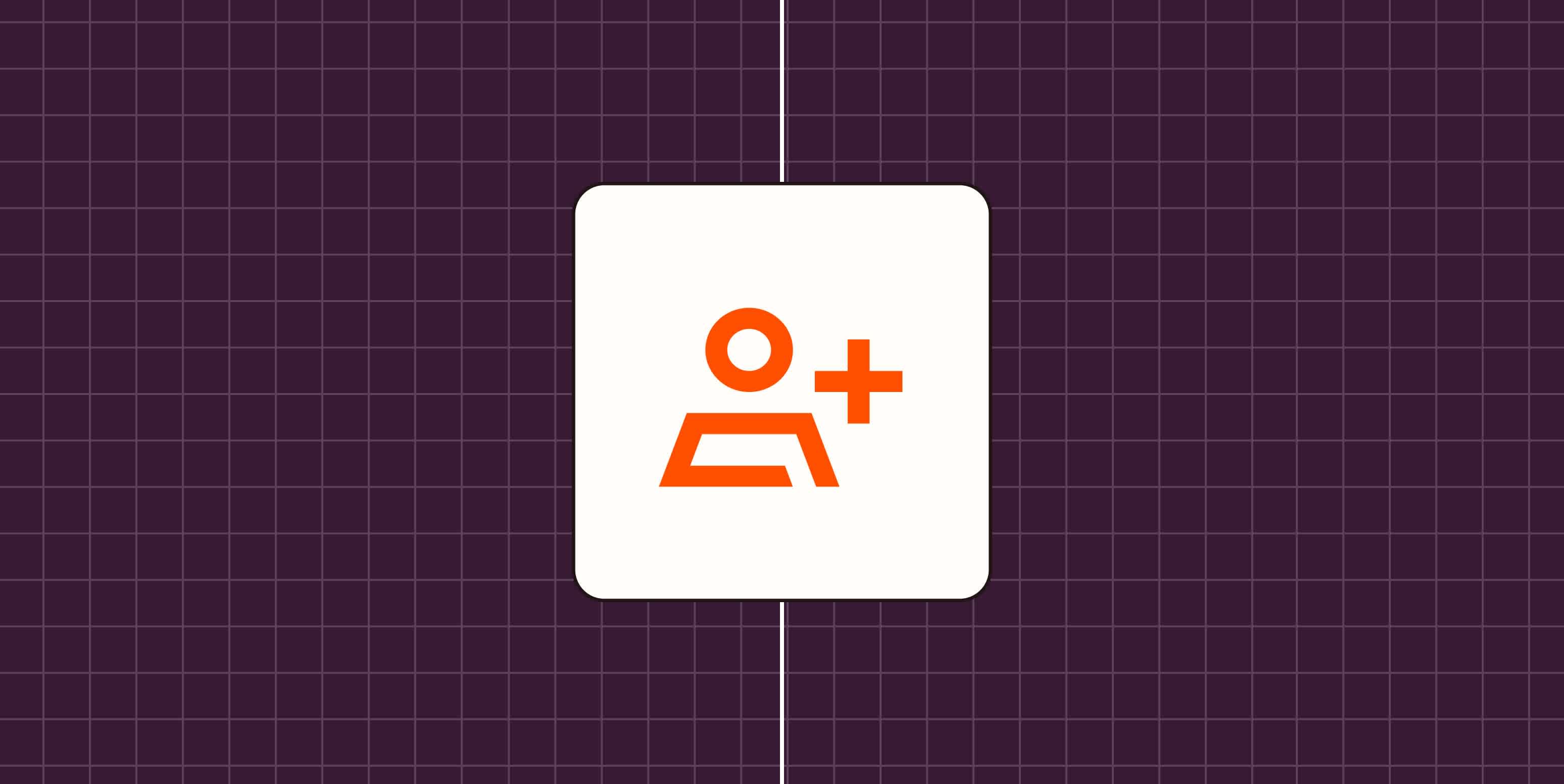 Hero image with an icon representing a sale or a lead