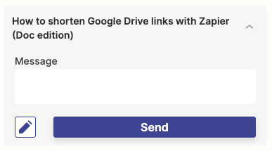 Zaps using the Chrome extension can have optional input fields.