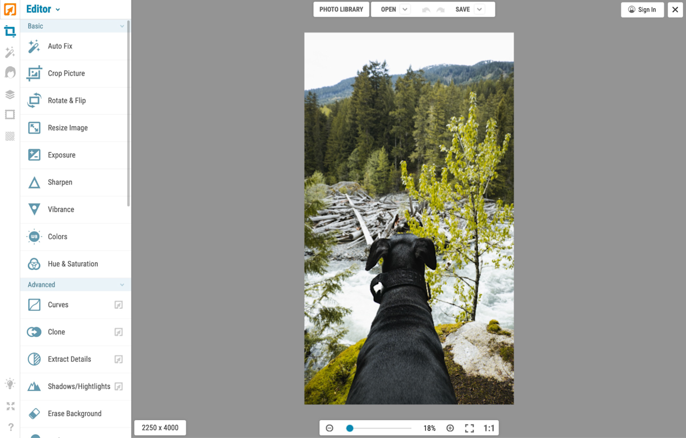 photo editor online free image editing