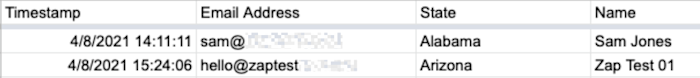 image1 Example submissions in Google Sheet
