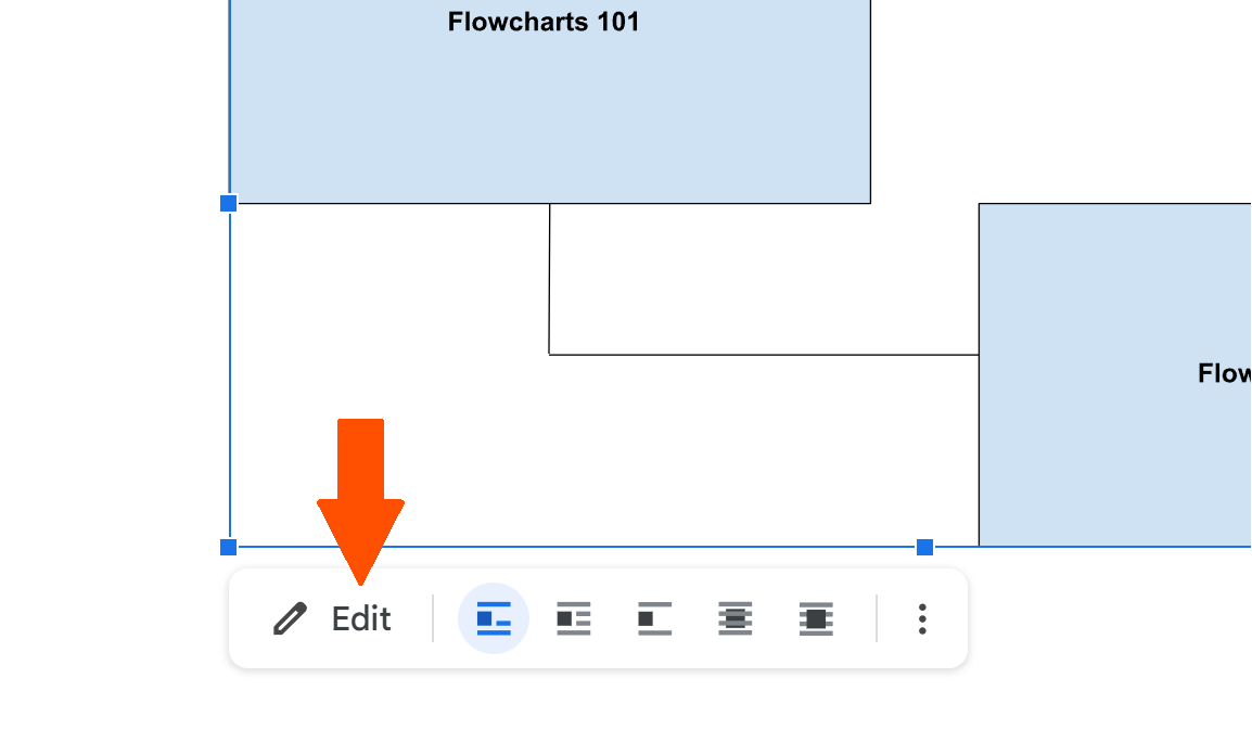 Screenshot of edit button