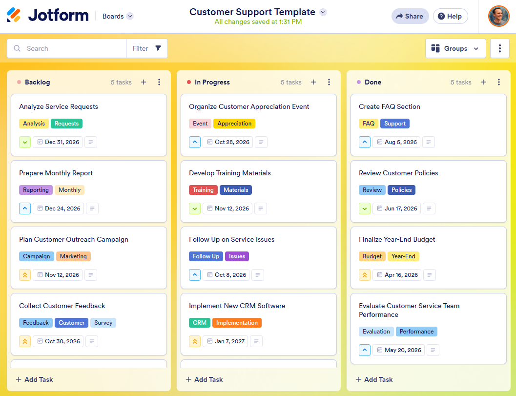 Jotform Boards app