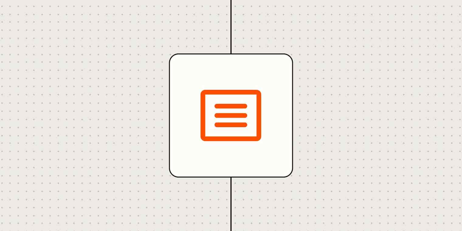 Hero image with an icon representing a newsletter