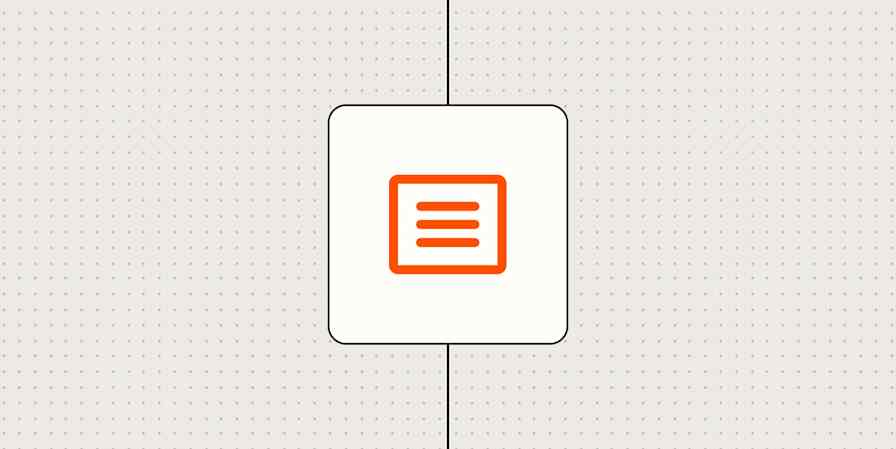 Hero image with an icon representing a newsletter