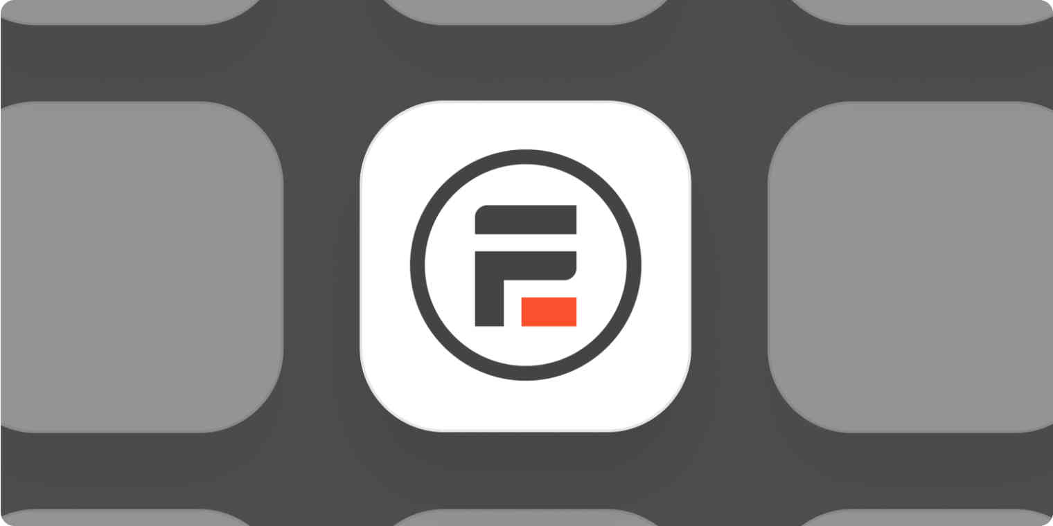 Formidable Forms app logo on a gray background.