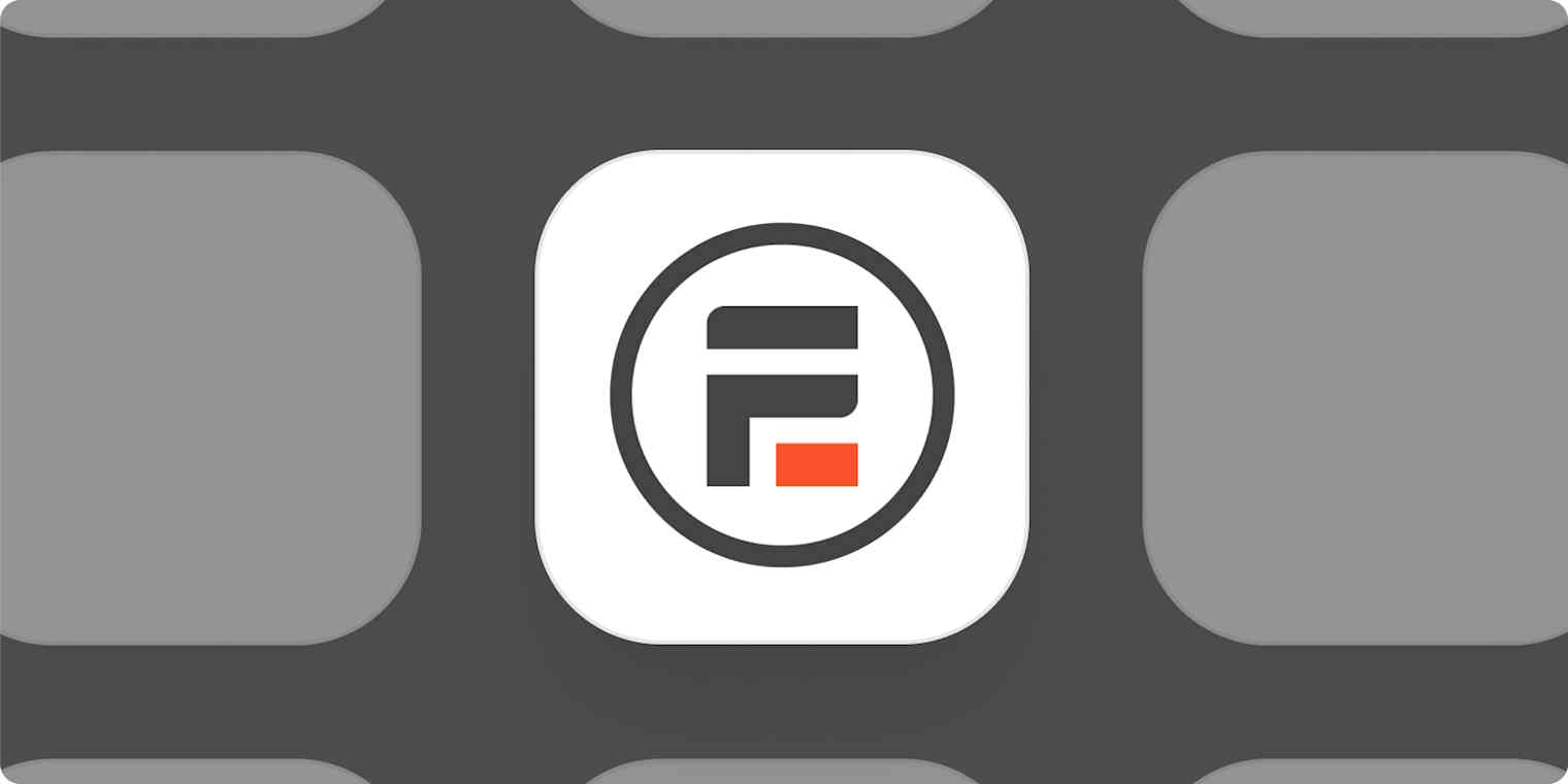 Formidable Forms app logo on a gray background.