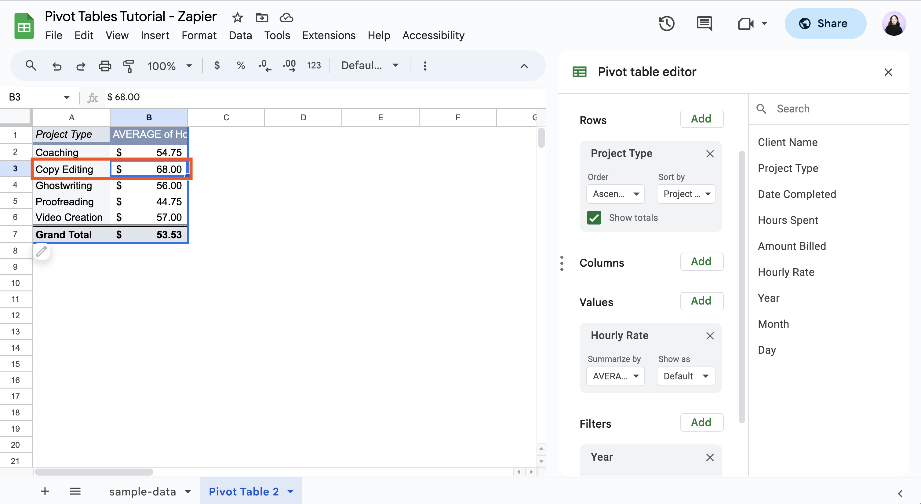Use Pivot Tables In Google Sheets