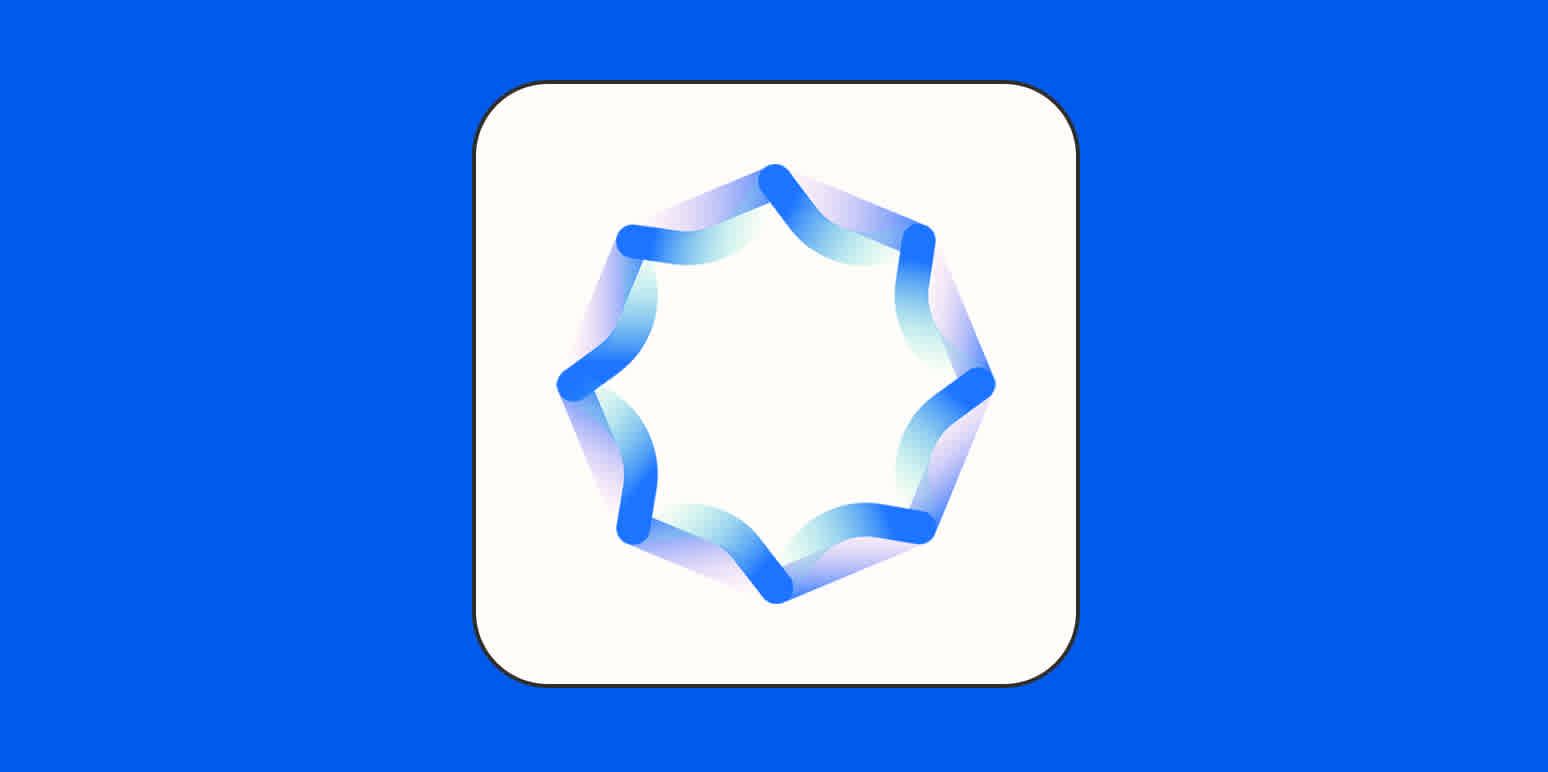 A hero image with the logo of Synthesia