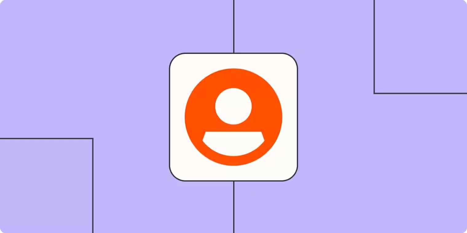 Screenshot of social media icon on a lilac background